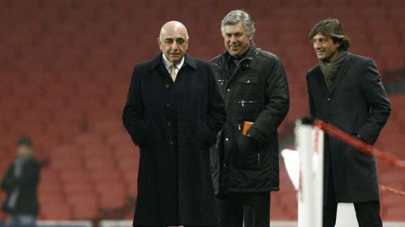 Milan, nuovo incontro tra Galliani e Ancelotti previsto per le 18 di oggi