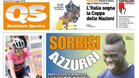 Il Quotidiano Sportivo sulla Nazionale: "Sorrisi Azzurri"