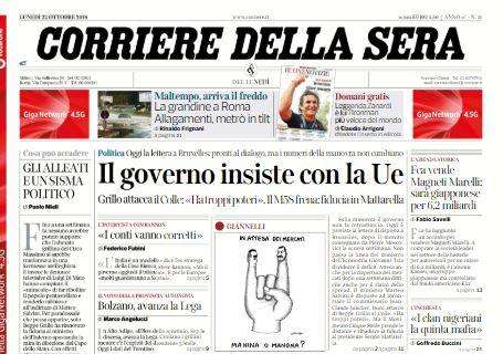 Il Corriere della Sera e la vittoria dell'Inter: "Icardi all'ultimo minuto"