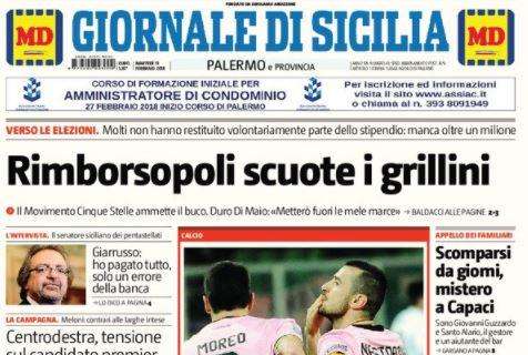 Giornale di Sicilia: "Il rigore non basta. Palermo ko col Foggia"