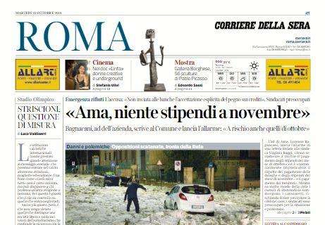 Il Corriere della Sera ed. Roma: "Champions, un'altra notte da brividi"