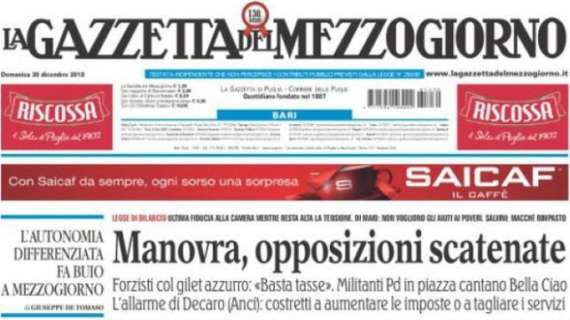 La Gazzetta del Mezzogiorno: "Paura a Firenze, pullman preso a sassate"