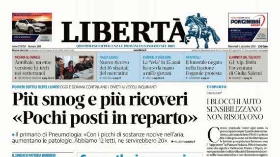 Libertà: "Piacenza-Pro, derby dell'affitto"