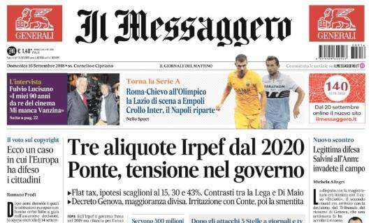 Il Messaggero: "Crollo Inter, il Napoli riparte"
