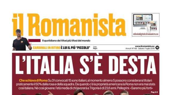 Roma, Il Romanista titola: "L'Italia s'è desta"