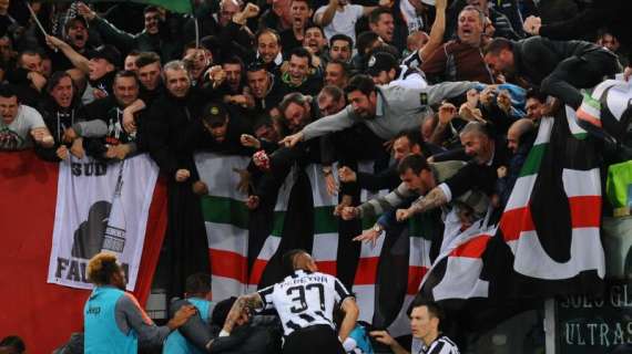 Fotonotizia Roma-Juve - I gol e le esultanze del big-match dell'Olimpico