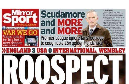 Il Daily Mirror e l'addio di Rooney alla Nazionale: "Roospect"