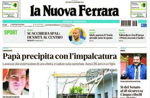 La Nuova Ferrara: "Scacchiera SPAL: densità al centro"