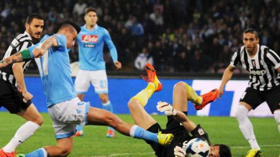 Napoli-Juventus, un successo e quattro gol di differenza