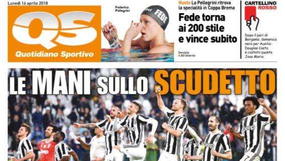 Il Quotidiano Sportivo sulla Juventus: "Le mani sullo scudetto"