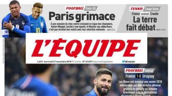 L'Equipe: "È un regalo". Francia chiude il 2018 con un altro successo