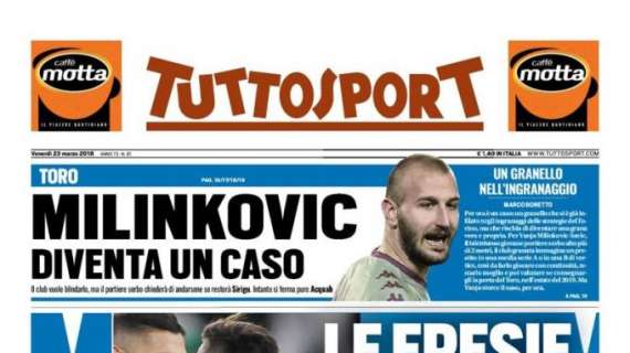 Torino, Tuttosport: "Milinkovic-Savic diventa un caso"