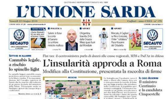 L'Unione Sarda sul Cagliari: "Obiettivo Nico Gonzalez, l'Inter collabora"