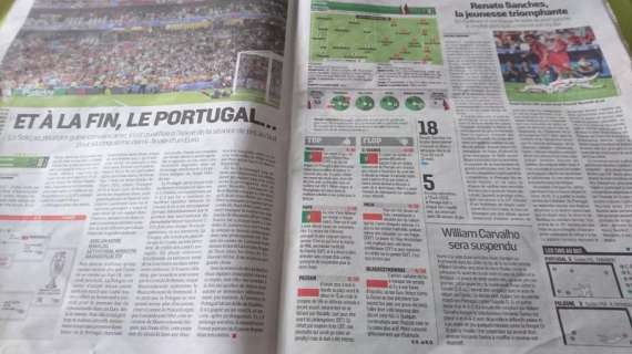 L'Equipe: "Alla fine il Portogallo"