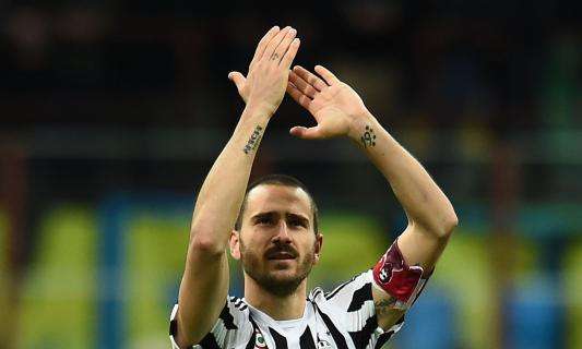 Juventus, Bonucci saluta Padoin: "Esempio per tutti, sei un grande"
