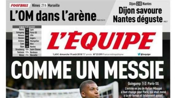 PSG, L'Equipe su Mbappé: "Come un messia"