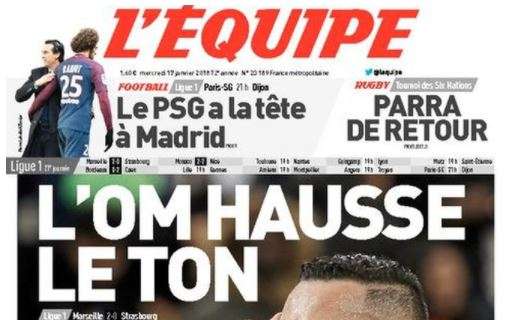 L'Equipe sulla giornata di Ligue 1: "L'OM alza il tono"