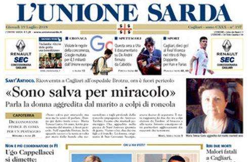 L'Unione Sarda: "Cagliari 10 gol al Real Vicenza". Doppio Han e Farias