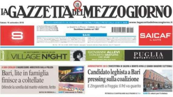 La Gazzetta del Mezzogiorno: "Oggi il Lecce a Ascoli"