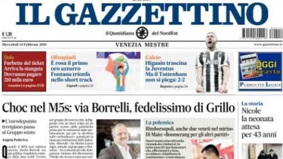 Il Gazzettino: “Higuain trascina la Juve, ma il Tottenham non si piega”