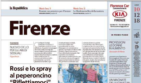 Repubblica Firenze: "Fiorentina contestata dopo il pari col Sassuolo"