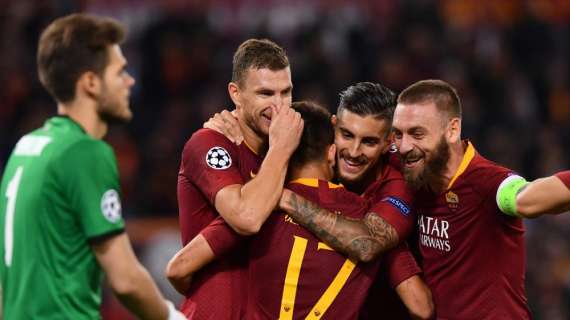 Roma-CSKA 3-0, Dzeko bello d'Europa. Di Francesco allontana le critiche