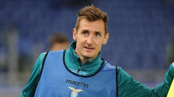 Lazio, Klose: "Gioco dall'inizio, spero in un successo"