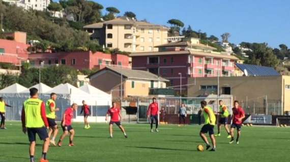 Genoa, verso il derby della Lanterna: tecnica e partitelle per i rossoblu