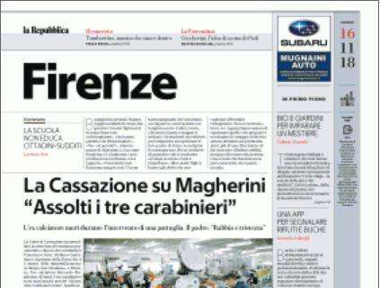 La Repubblica sulla Fiorentina: "Ceccherini, l'idea di scorta di Pioli"