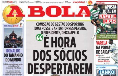 Sporting Lisbona, A Bola: "E adesso dei soci si sveglino"