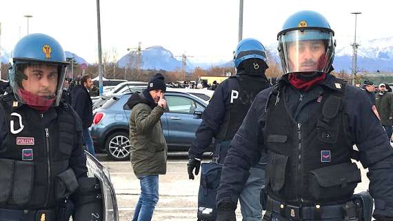 Scontri Udinese-Napoli, 3 agenti feriti