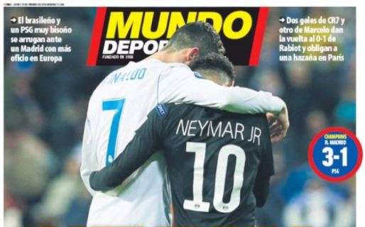 Neymar stecca a Madrid e Mundo Deportivo lo schernisce: "Neymal"