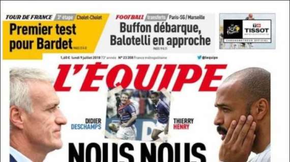 Francia-Belgio, Deschamps vs Henry. L'Equipe: "C'eravamo tanto amati"