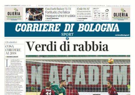 Il Corriere di Bologna e il KO di San Siro: "Verdi di Rabbia"
