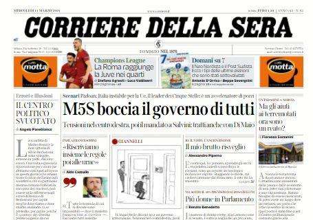 Corriere della Sera: "La Roma raggiunge la Juve ai quarti"
