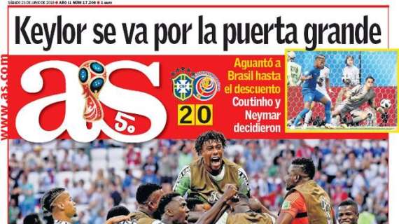 AS: "La Nigeria regala speranza a Messi e l'Argentina"