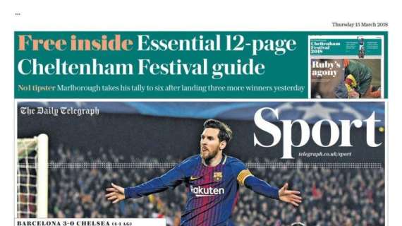 Masterful Messi. I titoli della stampa inglese sul 10 del Barça