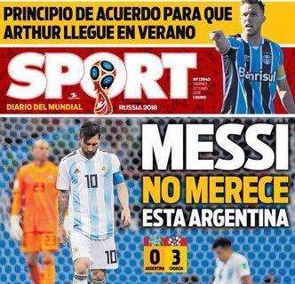 Sport si schiera con la Pulce: "Messi non merita questa Argentina"