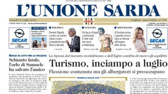 L'Unione Sarda sul Cagliari: "La carica di Pavoletti"