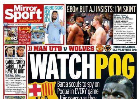 Il Mirror e le spie del Barcellona per Pogba: "WatchPog"