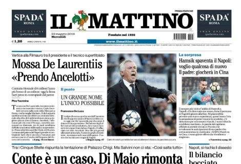Il Mattino: "Mossa De Laurentiis: prendo Ancelotti"