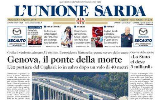 L'Unione Sarda sul mercato del Cagliari: "Tonelli si allontana"