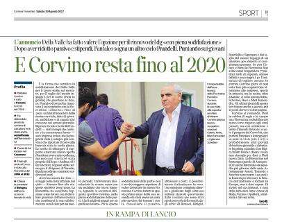 Il Corriere Fiorentino: “E Corvino resta fino al 2020”