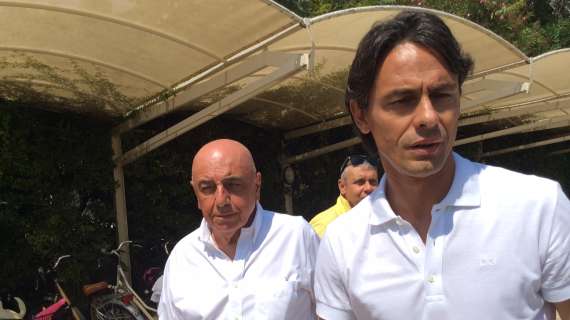 Milan, Galliani: "La posizione di Inzaghi resta sicura"