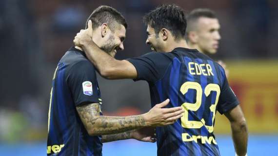 Le ultime su Inter-Torino: Eder in vantaggio su Perisic