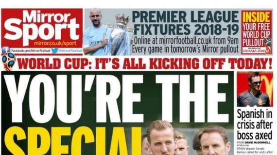 Il Mirror, Mourinho sull'Inghilterra: "You're the special ones"