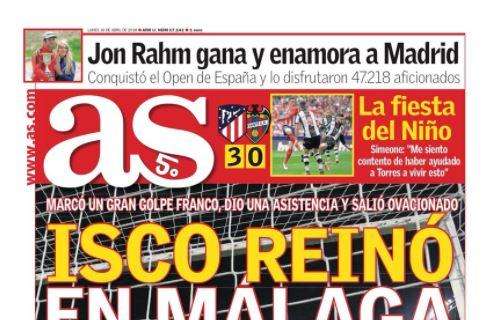 Il Real vince alla Rosaleda, As: "Isco reinò en Malaga"