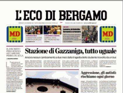 L'Eco di Bergamo sull'Atalanta: "Hateboer alla ribalta"
