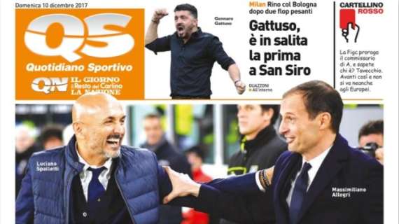 Juventus-Inter, l'apertura del QS: "Batticuore Scudetto"
