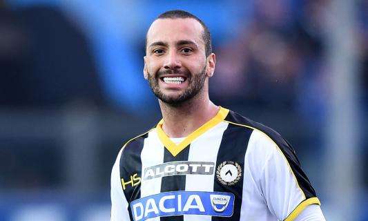 Udinese, Guilherme: "Sono contento di essere tornato in campo"